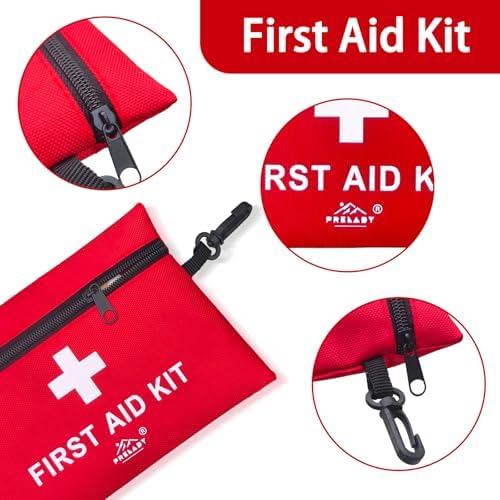 Compact emergency medical supplies for car and home safety preparedness