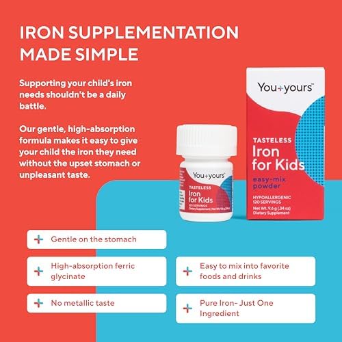 Gentle ferric glycinate iron for toddlers easy mix formula packaging