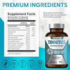 YXMTH Tinnitus Hearing Relief Supplement packaging box and bottle