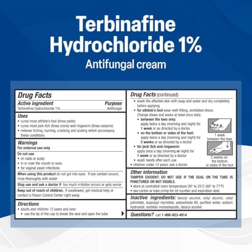 Taro extra strength antifungal ointment tube showing active ingredient information for jock itch treatment