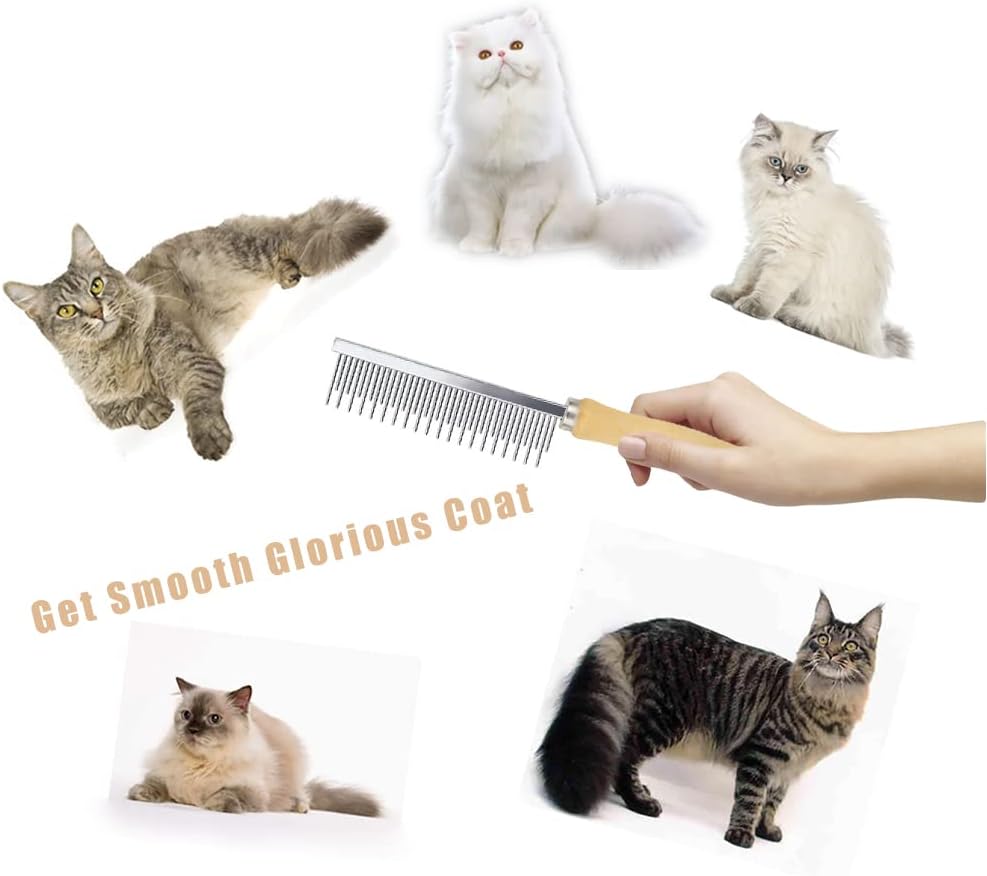 Koofull lightweight undercoat grooming rake for hairy pets