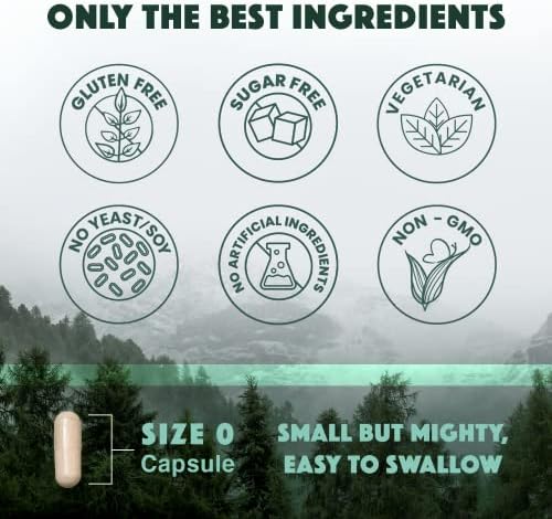 Natural Rhythm 120 vegetarian capsules bottle displaying non GMO and gluten free certifications