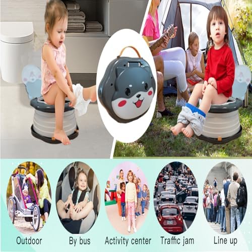 SunnySmile kids travel toilet showing 3-in-1 functionality
