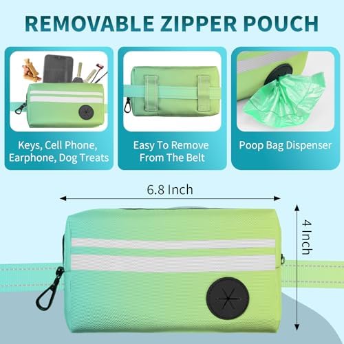 Kazazoo bungee dog leash dual padded traffic handles highlighted for control close up