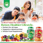 Superfood MD twin pack fruits and veggies bottles side view