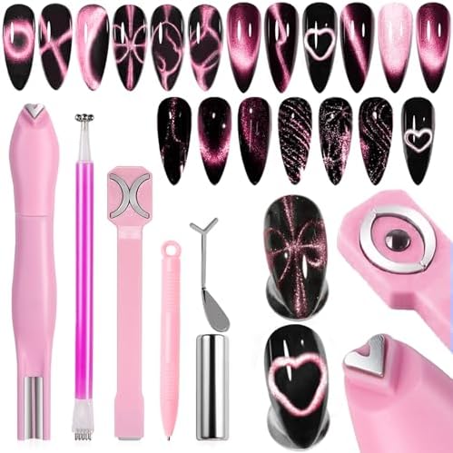 Premium Cosmetic 6 Pieces Cat Eye Magnet Set front view