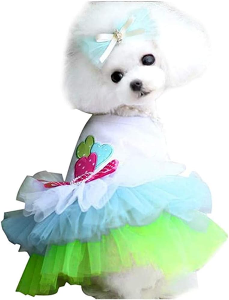 Clopon cute doggie princess dress extra small size premium cotton blend