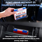 USA imported 150 piece first aid kit for home and office emergency use.