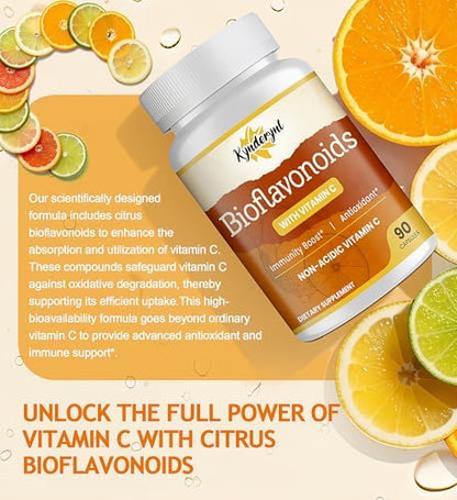 Kynderynl citrus bioflavonoids clear capsule design showing plant-based blend