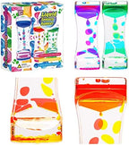 Three Cailink liquid motion bubblers with unique color combinations