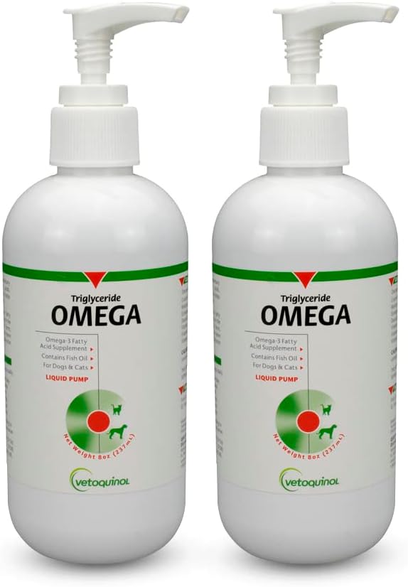 Vetoquinol Triglyceride Omega - Fish Oil for Dogs & Cats - Supports Healthy Skin, Coat & Normal Immune Response - Supplement with Vitamin Blend for Heart, Eye, Bone & Muscle Support - 8 Ounce - Image 9