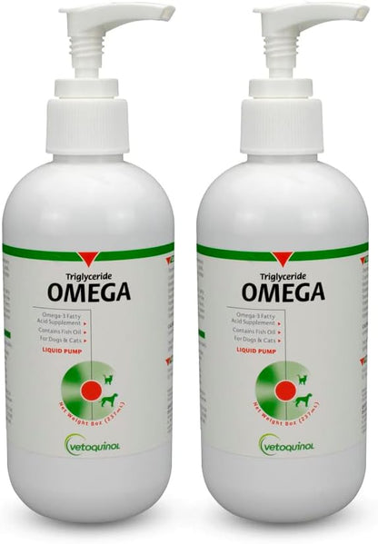 Vetoquinol Triglyceride Omega - Fish Oil for Dogs & Cats - Supports Healthy Skin, Coat & Normal Immune Response - Supplement with Vitamin Blend for Heart, Eye, Bone & Muscle Support - 8 Ounce - Image 9