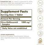 Solgar Citrus Bioflavonoid Complex 250 Tablets supplement facts label