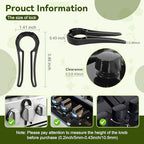 Heat resistant baby proof oven knob locks black design