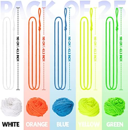 Magicyoyo yoyo string pack showing blue green white yellow and orange colors