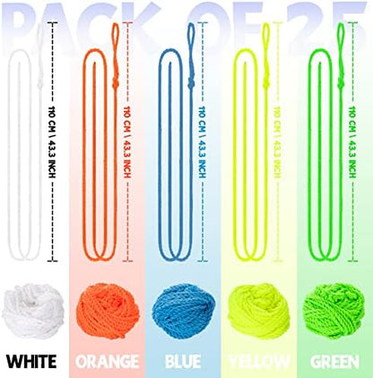 Magicyoyo yoyo string pack showing blue green white yellow and orange colors