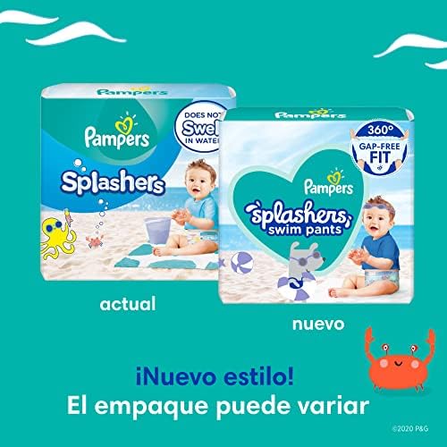 Close up of the dual leak guard barriers on Pampers Splashers swim diapers