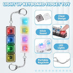 Close up look at the durable transparent ABS plastic housing of the Dalycro stress relief gadget