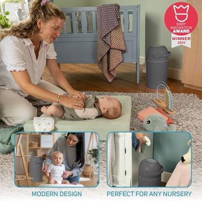 Top view of L.A. Baby Magic Diaper Pail opening