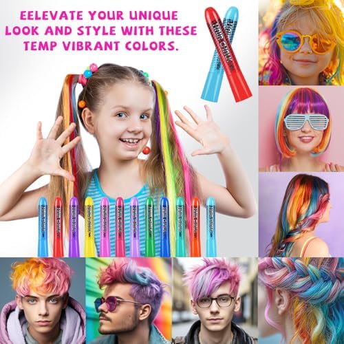 Detailed view of hair chalk color pigments on hair