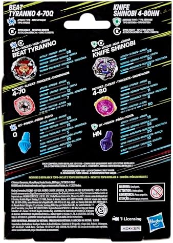 Authentic Beyblade X battle tops interchangeable components