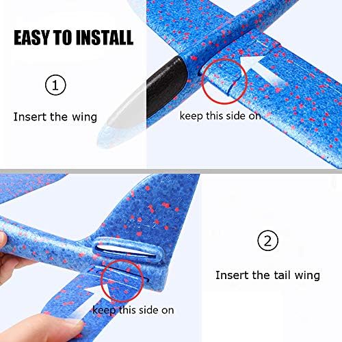 BooTaa hand launch glider plane showing the simple three piece assembly process without tools.