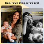 MonyRoost replacement bags installed inside diaper pail