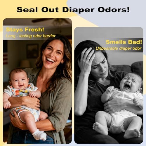 MonyRoost replacement bags installed inside diaper pail