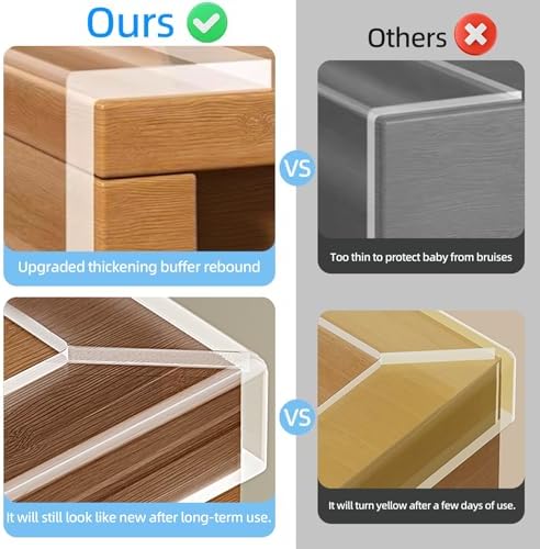 Safe home environment with baby proofing edge strip