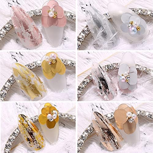 Variety pack of metallic nail foil transfer stickers
