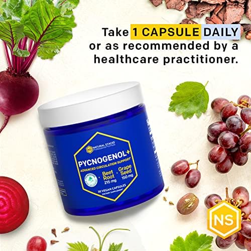 Natural Stacks vegan circulation support capsules close up