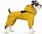 LOVELONGLONG Waterproof Dog Raincoat with Removable Hood - Outdoor Full Body Dog Jacket, Windproof Snowproof Shell Suit - All Season Pet Rain Gear Mustard Yellow 3XL - Image 10