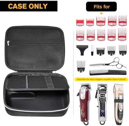 ProCase hard travel carrying bag open showing the washable oilproof inner lining.