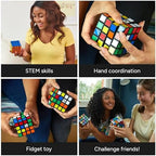 Rubik's official four by four color matching puzzle with durable plastic tiles.