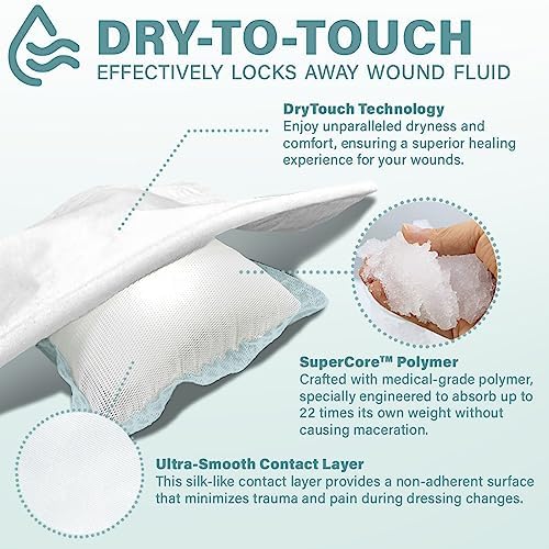 Everlit sterile non adhesive bandage package containing ten individually wrapped large sheets
