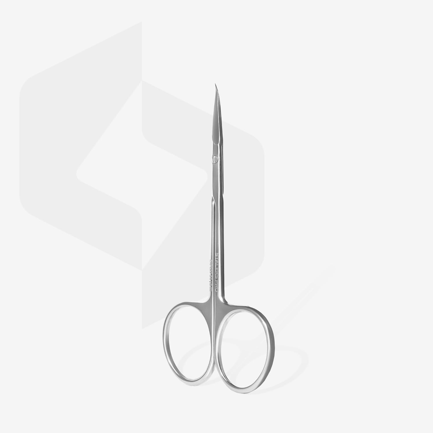 Staleks Pro Expert 51 Cuticle Scissors Type 3 front view showing ergonomic straight handles and premium stainless steel finish.