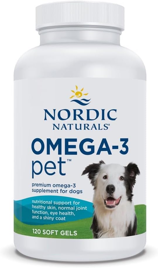 Nordic Naturals Omega-3 Pet, Unflavored - 180 Soft Gels - 320 mg Omega-3 Per Soft Gel - Fish Oil for Dogs with EPA & DHA - Promotes Heart, Skin, Coat, & Immune Health - Image 9
