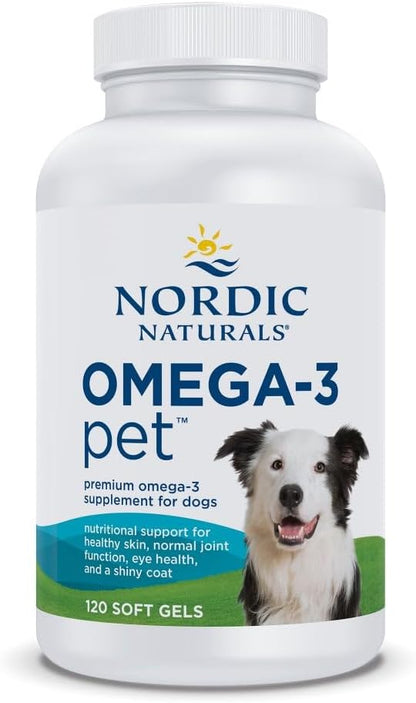 Nordic Naturals Omega-3 Pet, Unflavored - 180 Soft Gels - 320 mg Omega-3 Per Soft Gel - Fish Oil for Dogs with EPA & DHA - Promotes Heart, Skin, Coat, & Immune Health - Image 9
