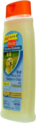 Hartz UltraGuard vanilla scented dog shampoo application instructions