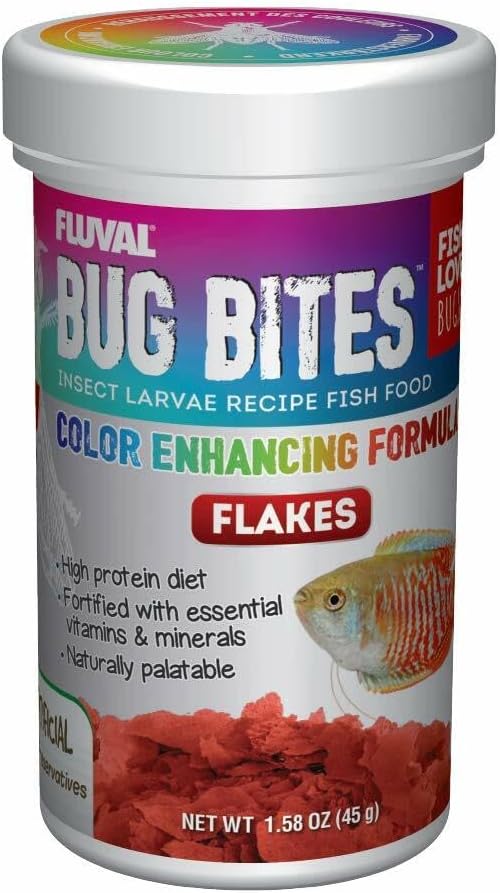 Premium daily diet tropical fish food flakes for less aquarium waste