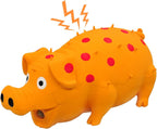 Andiker Dog Squeaky Toy, Dots Latex Dog Chew Toys with a Oinks Sound Squeaker Grunting Pig Dog Toy Durable Self Play 8" Dogs Squeeze Toy for Dental Biting Chasing to Kill Boring Time (Blue) - Image 11