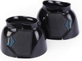 ARMA Shires Smooth Gloss Bell Boot front view black overreach horse protection
