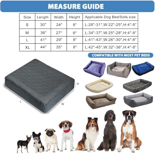 Padded quilted pet bed protector cover designed for large and extra large dogs.
