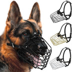 Budkas dog muzzle adjustable leather straps detail