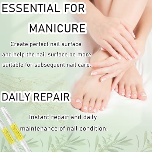 Applying Rejuvenation nail growth serum on cuticles