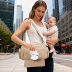 Myhozee nylon baby bag interior storage compartments