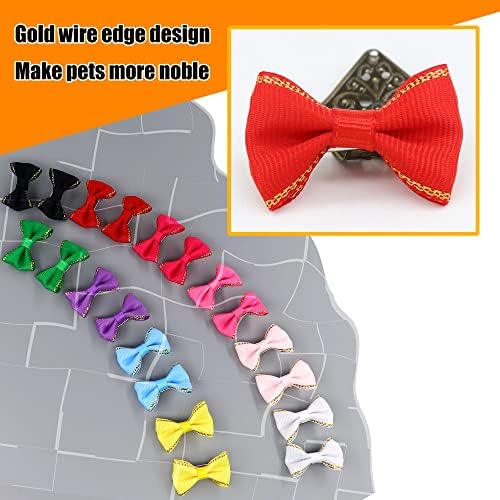 Professional pet grooming bows with secure metal clips