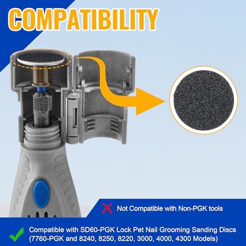 Feekoon quick change pet nail sanding discs close up view