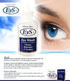 Two four-packs of portable isotonic eye wash for emergency eye irrigation