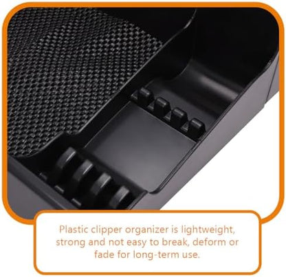 Close up view of the protective notches on the LALAFINA clipper station storage box